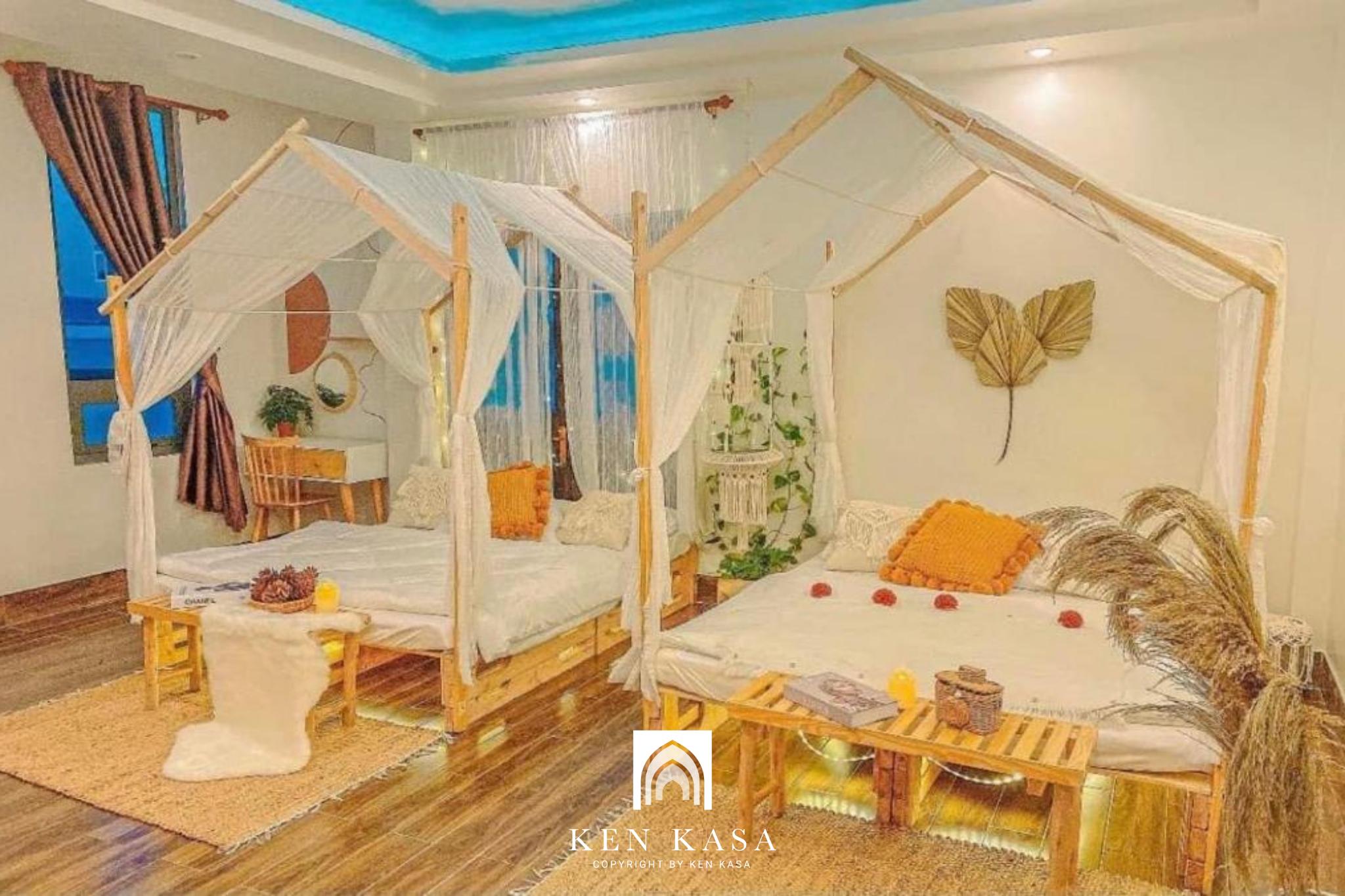 mẫu phòng homestay đẹp